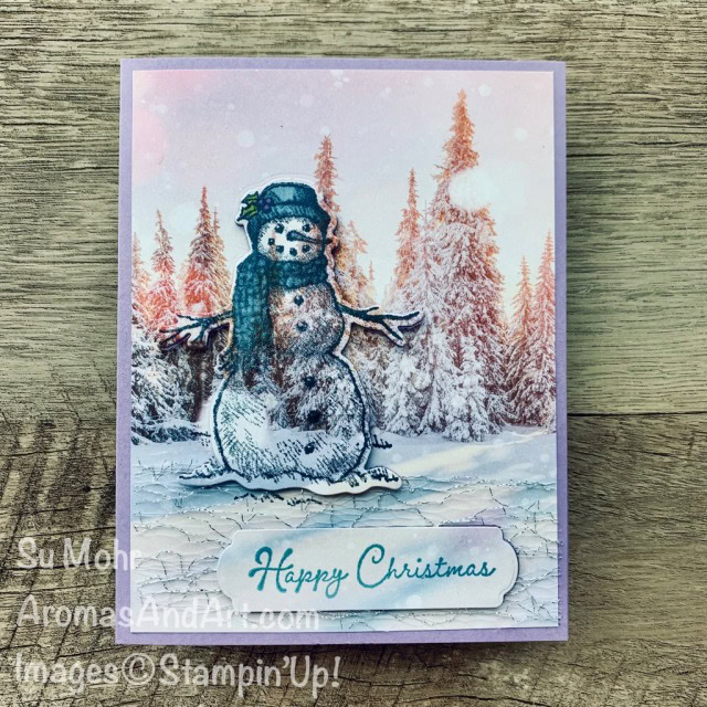 By Su Mohr for GDP 257; Click READ or VISIT to go to my blog for details! Featuring: Snow Wonder Bundle, Feeld Like FRost DSO, Metallic Mesh Ribbon; #christmascards #holidaycards #snowman #snowmen # snowmenoncards #Feelslikefrost #frosty #frostythesnowman#handmadecards #handcrafted #diy #cardmaking #papercrafting #stampinup #holiday2020