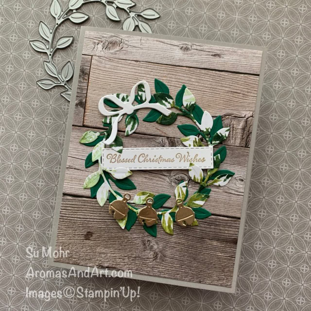 By Su Mohr for #gdp262; Click READ or VISIT to go to my blog for details! Featuring: In Good Taste Designer Paper, Forever Greenery Designer Paper, Wreath Builder Dies, Sounds Of The Season Dies, Itty Bitty Christmas; #christmascards #holidaycards # holiday2020 #wreaths #wreathsoncards #christmaswreaths #handmadecards #handcrafted #diy #cardmaking #papercrafting #cardsketches #cardchallenges