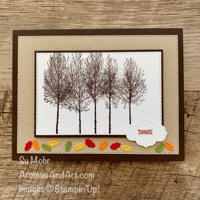 By Su Mohr for GDP263; Click READ or VISIT to go to my blog for details! Featuring: Winter Woods Stamp Set, Stitched So Sweetly Dies, Stitched So Sweetly Dies, Sounds Of The Season Dies, Tasteful Textile embossing; #thanksgivingcards #thankyoucards #treesoncards #winterwoods #gdp263 #globaldesignproject #cardthemes #handmadecards #handcrafted #diy #cardmaking #papercrafting