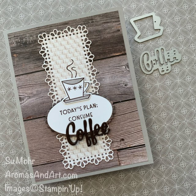 By Su Mohr for Fusion; Click READ or VISIT to go to my blog for details! Featuring: Nothing's Better Than Stamp Set, I love You More Than Dies, In Good Taste Designer Paper, Ornate layers Dies, Layering Ovals Dies; "nothingsbetterthan #loveyoumorethan #coffee #coffeeoncards #warmdrinks #ingoodtaste #woodtexture #handmadecards #handcrafted #diy #cardmaking #papercrafting #cardinstruction #card sketches